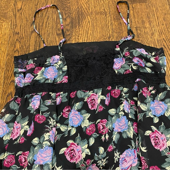 EUC F21 floral bohemian lace tiered flowy mini dress - Picture 4 of 13